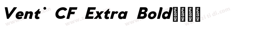 Venti CF Extra Bold字体转换